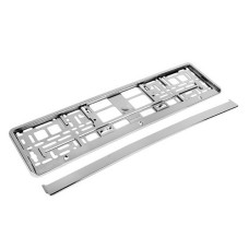 Рамка на номери Elegant 100 587 пластик хром