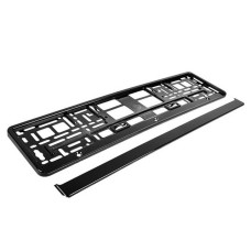 Рамка на номери Elegant 100 588 пластик чорна