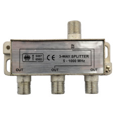 Спліттер для антенного кабелю 3-Way Splitter