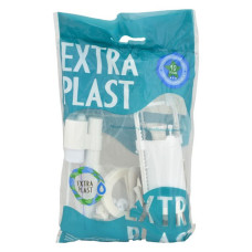 Арматура для бачка унітазу Extra Plast АРБ-02 бокове підведення 1/2 подвійна кнопка