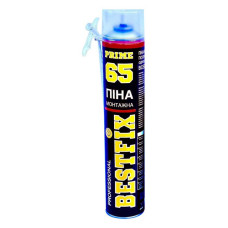 Піна монтажна Bestfix Montage foam 65l всесезонна 800мл вихід 65л