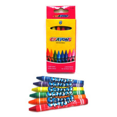 Набір крейди воскових Crayons 6 кольорів 8496-6 Набір крейди воскових Crayons 6 кольорів 8496-6