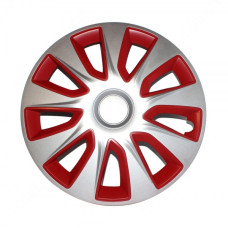 Ковпаки Elegant Versaco Stratos Silver&Red R14 комплект