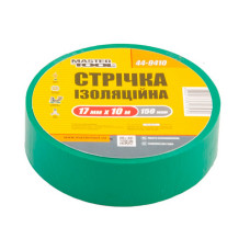 Ізолента Mastertool 44-9410 ПВХ 0.15х17мм 10м 10шт зелена