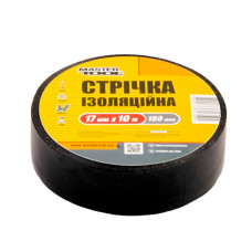 Ізолента Mastertool 44-9110 ПВХ 0.15х17мм 10м 10шт чорна