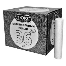 Крейда кругла Люкс Колор КБ-1536 36шт біла плюс 6шт кольорова Крейда кругла Люкс Колор КБ-1536 36шт біла плюс 6шт кольорова