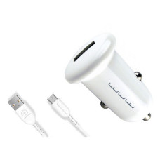Автомобільний зарядний пристрій Wuw T21 c Micro 1USB 1A білий Автомобільний зарядний пристрій Wuw T21 c Micro 1USB 1A білий