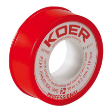 Фумстрічка для води Professional Koer STP-01 20м 19мм Фумстрічка для води Professional Koer STP-01 20м 19мм