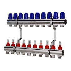 Колекторний блок Koer KR 1110-10з витратомірами 1