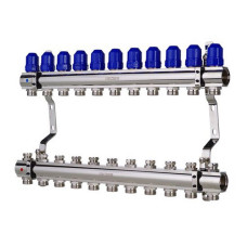 Колекторний блок Koer KR 1100-11 з термостатичними клапанами Ways 1