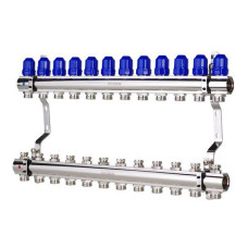 Колекторний блок Koer KR 1100-12 з термостатичними клапанами Ways 1