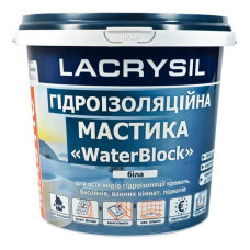 Мастіка гідроізоляційна акрилова Lacrysil супереластична 1.2кг біла