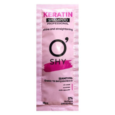 Шампунь для волосся Oshy Professional Keratin Блиск та випрямлення 15мл