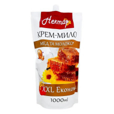 Мило рідке Нектар мед із молоком doy-pack 1000мл