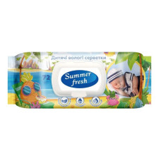 Серветки вологі Summer Fresh Ромашка 72шт