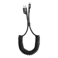 Кабель Baseus Fish eye Spring Data Cable USB For lightning чорний