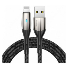 Кабель Baseus Horizontal Data Cable USB Lightning 2.4A 1м чорний