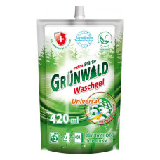 Гель для прання кольорових та білих речей Grunwald Universal дой-пак 420мл Гель для прання кольорових та білих речей Grunwald Universal дой-пак 420мл