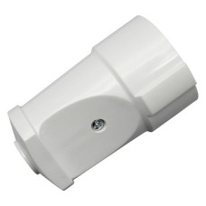 Гніздо пряме SVT Electric SVT-7316 з заземленням 10А 250V біле