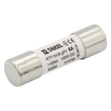 Плавкий запобіжник Takel RTF 10х38 6А 1000V DC