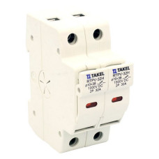 Тримач для плавкого запобіжника Takel RTPV-32H 10x38 2P 32A 1000V