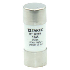 Плавкий запобіжник Takel RT 22х58 16А