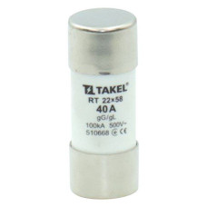 Плавкий запобіжник Takel RT 22х58 40А