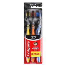 Зубна щітка Colgate Zig Zag Деревне вугілля середня 3шт