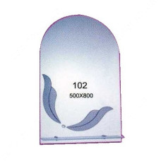 Дзеркало 500x800мм 1 полиця дзеркало 102