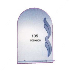 Дзеркало 500x800мм 1 полиця дзеркало 105