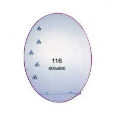 Дзеркало 500x800мм 1 полиця дзеркало 116