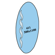 Коридорне дзеркало 500x1100мм 411