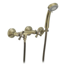 Змішувач для душової кабіни Mixxus Premium Retro Bronze 003 кранбукса 1/2