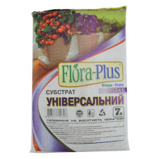 Торфосуміш грунт Flora Plus Універсальна 7л для розсади кімнатних і садових рослин