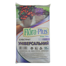 Торфосуміш грунт Flora Plus Універсальна 10л для розсади кімнатних і садових рослин
