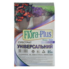 Торфосуміш грунт Flora Plus Універсальна 20л для розсади кімнатних і садових рослин