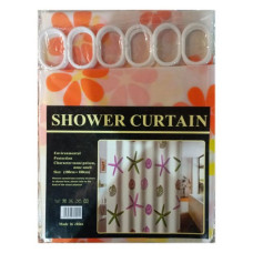 Штора для ванни Shower абстракція силікон тонкий 180х180см