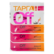 Засіб Тарган OFF від тарганів постільних бліх молі та мурашок 2г