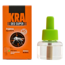 KRA DEO SUPER жидкость от комаров для электрофумигатора 40 ночей