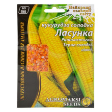 Насіння кукурудзи цукрової Агромаксі Ласунка євро пакет 20г