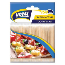 Зубочистки Бамбукові Novax пакет 150шт
