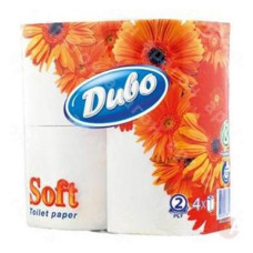 Туалетний папір Диво Soft 2 шари 4 рулони біла Туалетний папір Диво Soft 2 шари 4 рулони біла