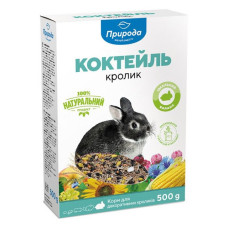Корм коктейль для кроликів Природа 0.5кг картон