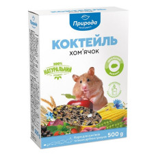 Корм коктейль для хом'ячків Природа 0.5кг картон