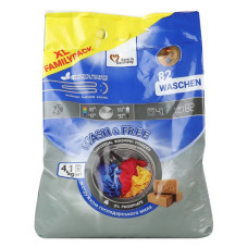 Порошок для прання Wash and Free Універсальний зі стружкою господарського мила 4, 1кг Порошок для прання Wash and Free Універсальний зі стружкою господарського мила 4, 1кг