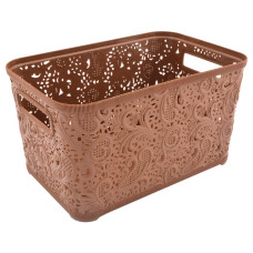 Кошик Полімербит Ажур без кришки коричнева 7.5л