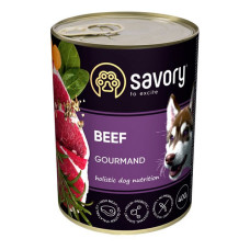 Консерви для дорослих собак Savory Dog Gourmand з яловичиною 400гр