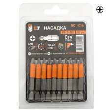 Біта LT/Maxidrill 501-027 PZ-2х25 1/4 CrV за 10шт