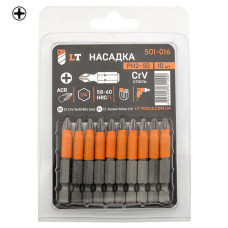 Біта LT/Maxidrill 501-030 PZ-3х25 1/4 CrV 10шт