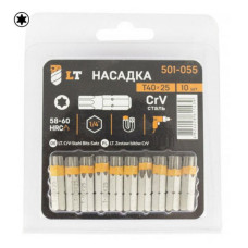 Біта LT/Maxidrill 501-055 T40х25мм 1/4 CrV 10шт